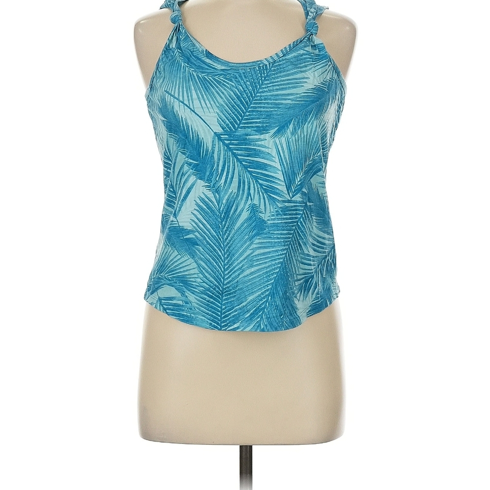 INC International Concepts Blue Leaf Print Camisole
